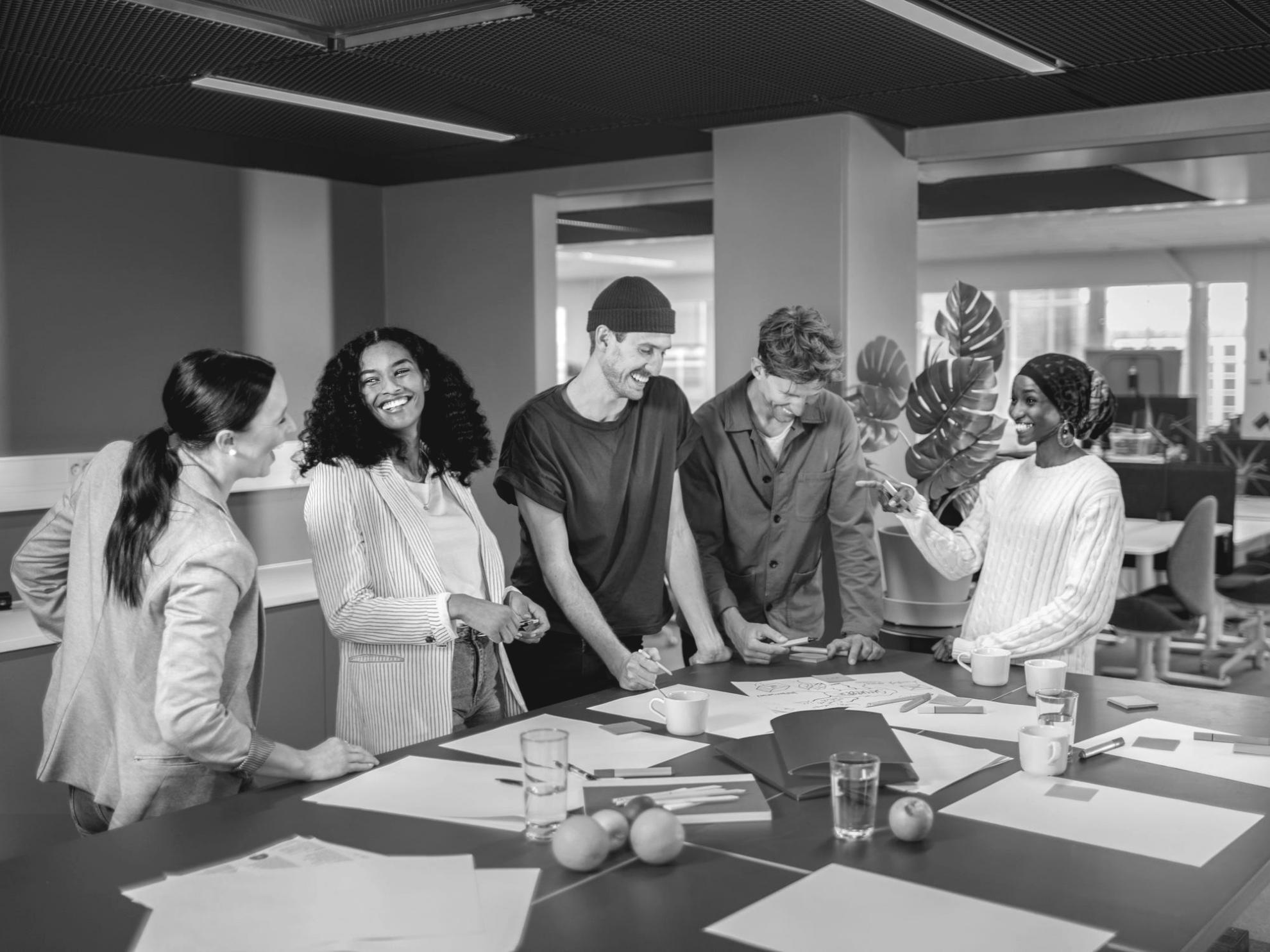 Espacio de trabajo donde se analizan soluciones financieras personalizadas